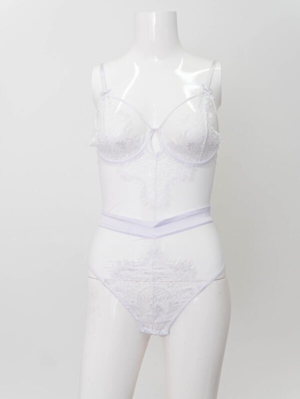 White Lace Teddy - Image 2