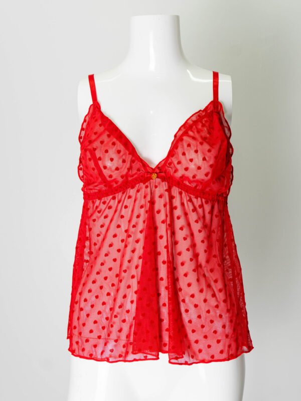 Daisy Fuentes Red Cami with Hearts