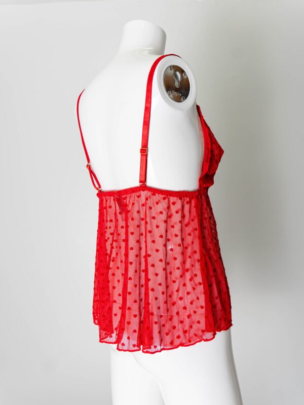 Daisy Fuentes Red Cami with Hearts - Image 2