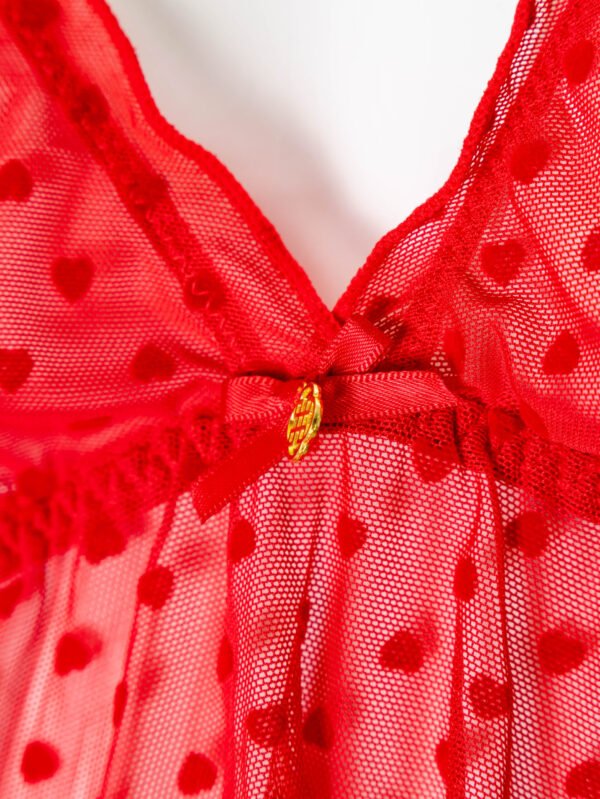 Daisy Fuentes Red Cami with Hearts - Image 3