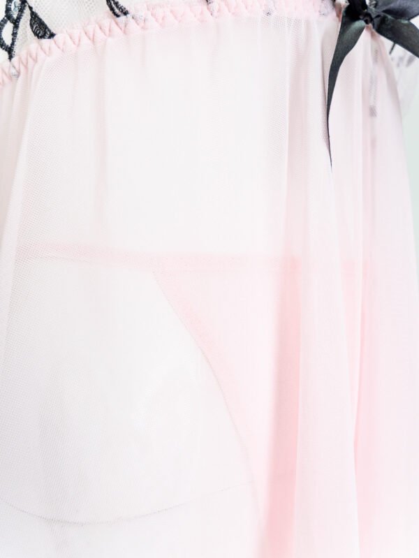 Floral Sequin Embroidery Babydoll - Image 5