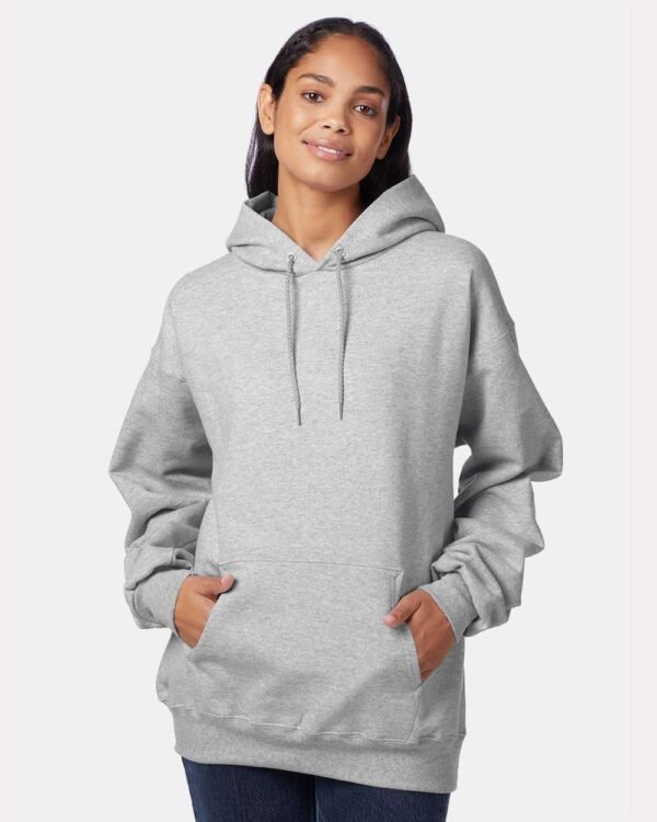 Hanes Men's Ultimate Cotton Heavyweight Pullover Hoodie Sweatshirt, Light Steel, Small Fleece Menswear - Image 5