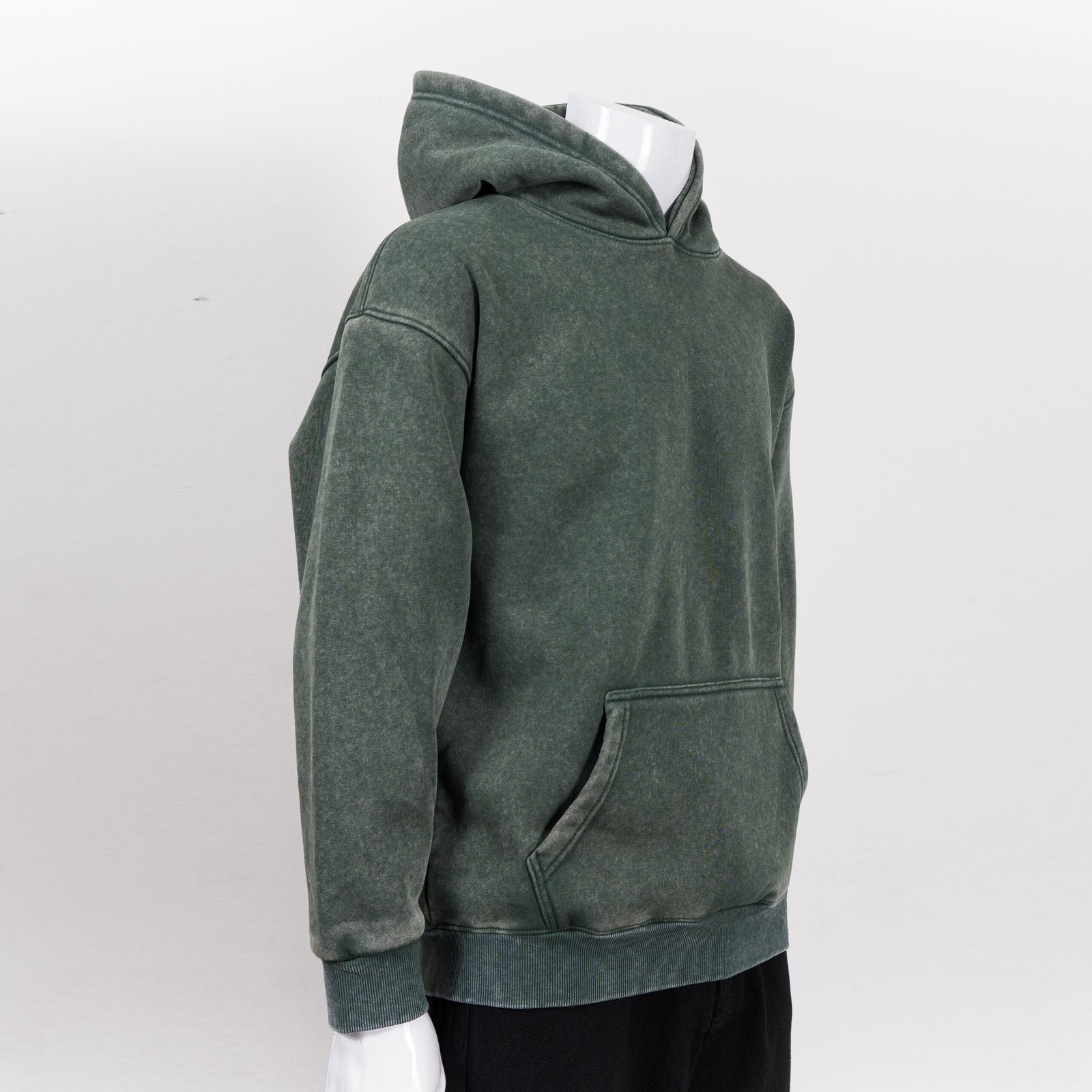 HIGH LEVEL HL Menswear Stone washed hoodie 360gsm - Black, Pink, Green, Tan, Navy, Grey - regular fit true to size Casual Cotton - Image 14