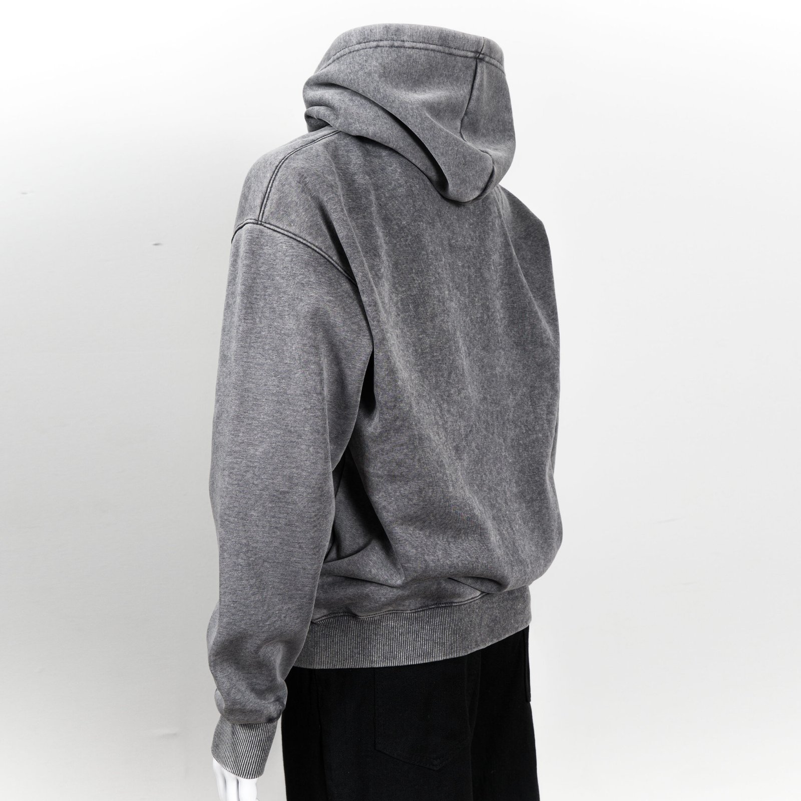 HIGH LEVEL HL Menswear Stone washed hoodie 360gsm - Black, Pink, Green, Tan, Navy, Grey - regular fit true to size Casual Cotton - Image 23