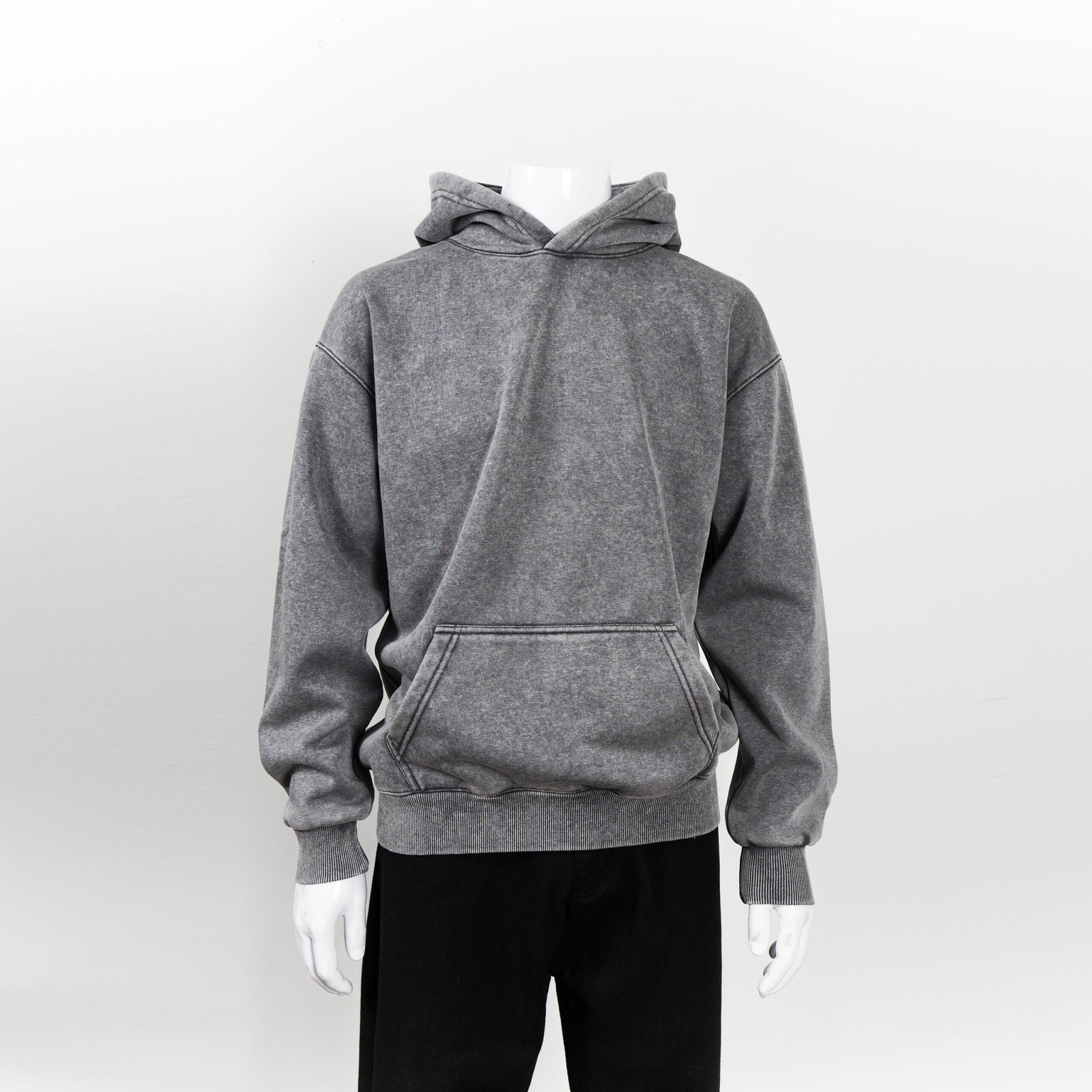 HIGH LEVEL HL Menswear Stone washed hoodie 360gsm - Black, Pink, Green, Tan, Navy, Grey - regular fit true to size Casual Cotton - Image 20