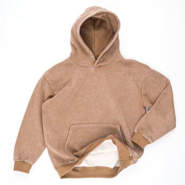 HIGH LEVEL HL Menswear Stone washed hoodie 360gsm - Black, Pink, Sage Green - regular fit true to size Casual Cotton - Image 14