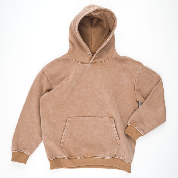 HIGH LEVEL HL Menswear Stone washed hoodie 360gsm - Black, Pink, Sage Green - regular fit true to size Casual Cotton - Image 13