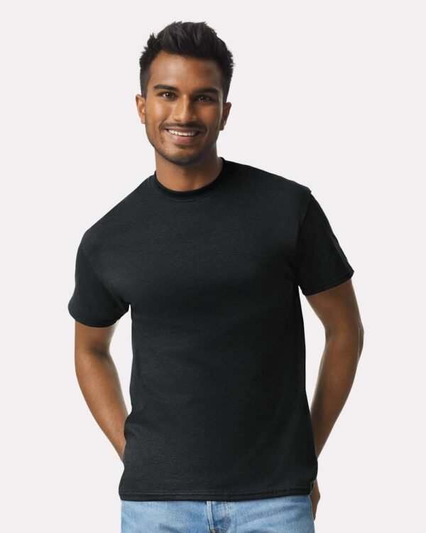 Gildan Ultra Cotton T-Shirt 2000 - Men's Tshirt Casual Heavyweight Basic - Black, White, Tan, Prairie Dust or Safety Pink - Image 5