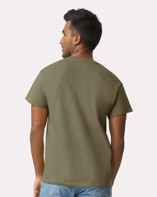Gildan Ultra Cotton T-Shirt 2000 - Men's Tshirt Casual Heavyweight Basic - Black, White, Tan, Prairie Dust or Safety Pink - Image 17