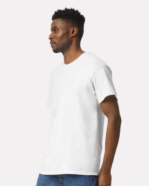 Gildan Ultra Cotton T-Shirt 2000 - Men's Tshirt Casual Heavyweight Basic - Black, White, Tan, Prairie Dust or Safety Pink - Image 21