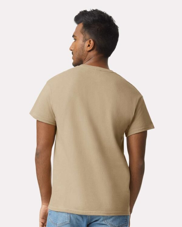 Gildan Ultra Cotton T-Shirt 2000 - Men's Tshirt Casual Heavyweight Basic - Black, White, Tan, Prairie Dust or Safety Pink - Image 11
