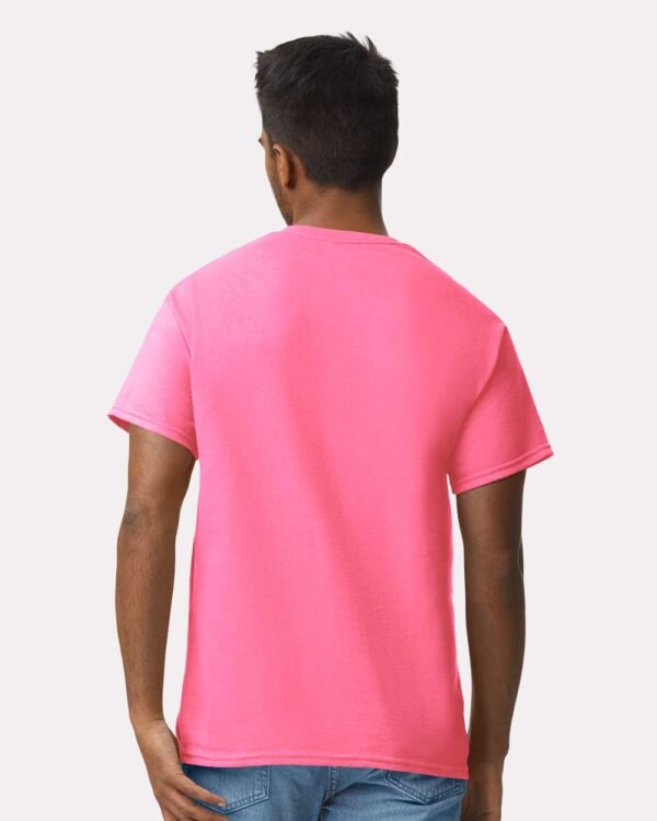 Gildan Ultra Cotton T-Shirt 2000 - Men's Tshirt Casual Heavyweight Basic - Black, White, Tan, Prairie Dust or Safety Pink - Image 27