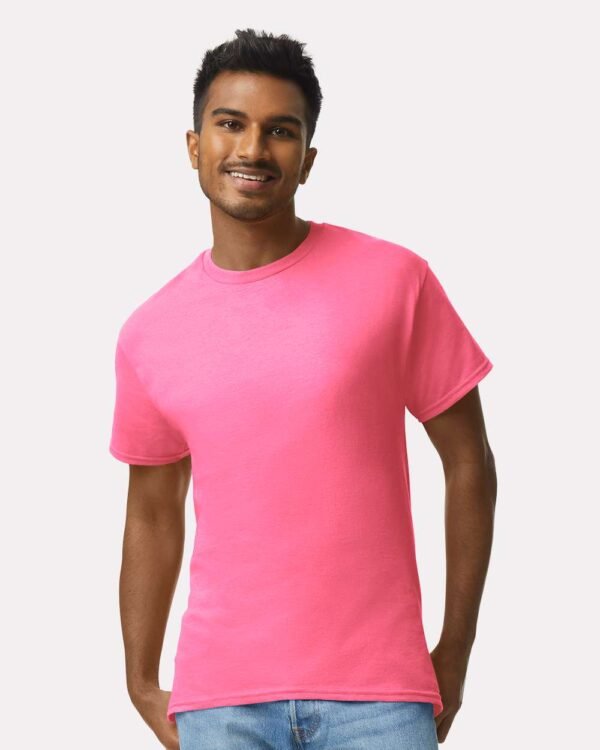 Gildan Ultra Cotton T-Shirt 2000 - Men's Tshirt Casual Heavyweight Basic - Black, White, Tan, Prairie Dust or Safety Pink - Image 25