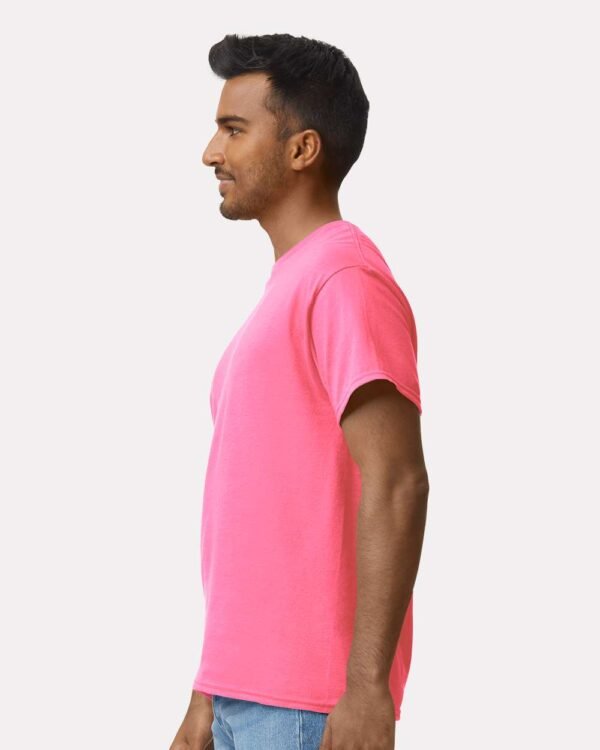 Gildan Ultra Cotton T-Shirt 2000 - Men's Tshirt Casual Heavyweight Basic - Black, White, Tan, Prairie Dust or Safety Pink - Image 26