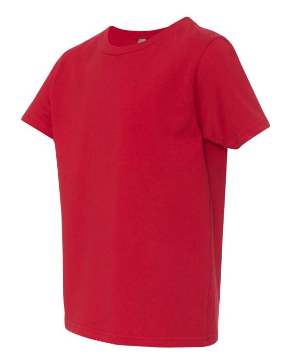Next Level Youth 100% Cotton Crewneck Unisex Boy and Girl T-Shirt Jersey - 3310 - Red - Image 4