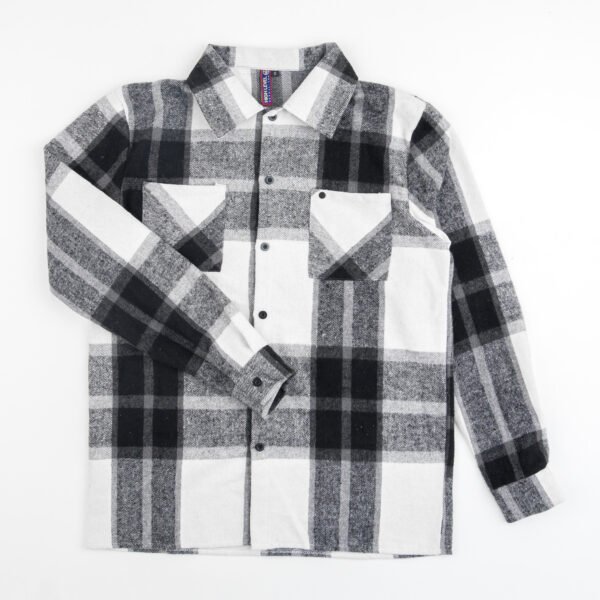 Men's Flannel Plaid Shirt - Casual Men's Wear, Comfortable Fit, Versatile Style, Ideal for Everyday Wear - Menswear - Image 3