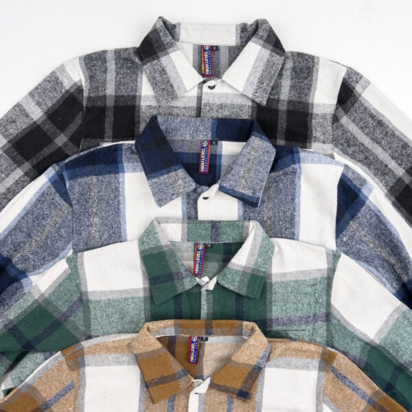Men's Flannel Plaid Shirt - Casual Men's Wear, Comfortable Fit, Versatile Style, Ideal for Everyday Wear - Menswear - Image 2
