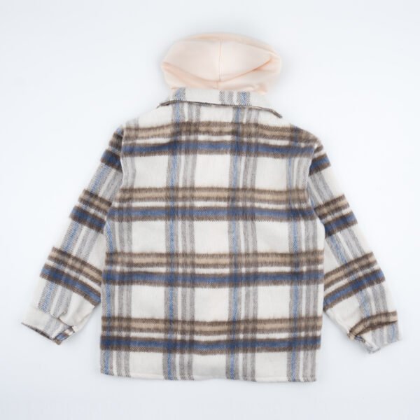Women's Oversized Hooded Plaid Flannel Jacket Flacket - Versatile Casual Wear for All Occasions - Womenswear Comfort - Image 8
