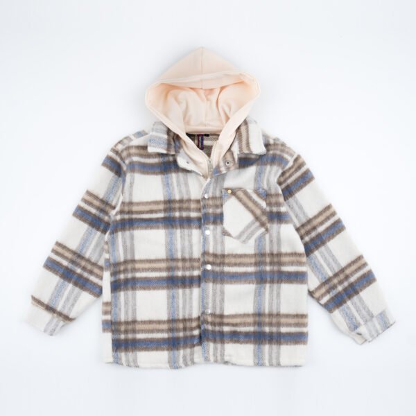 Women's Oversized Hooded Plaid Flannel Jacket Flacket - Versatile Casual Wear for All Occasions - Womenswear Comfort - Image 7