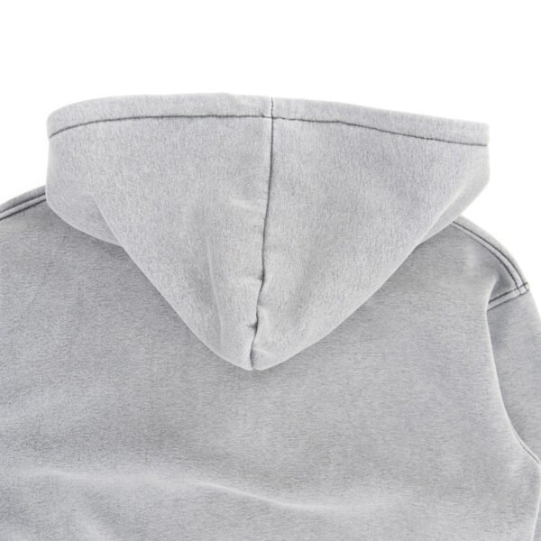 High Level HL Two-way Zip-up Hoodie Stone Washed Vintage Men Long sleeves Pink, Grey, Caramel, Sage zip-up front double zipper Stonewashed Plush - Image 21