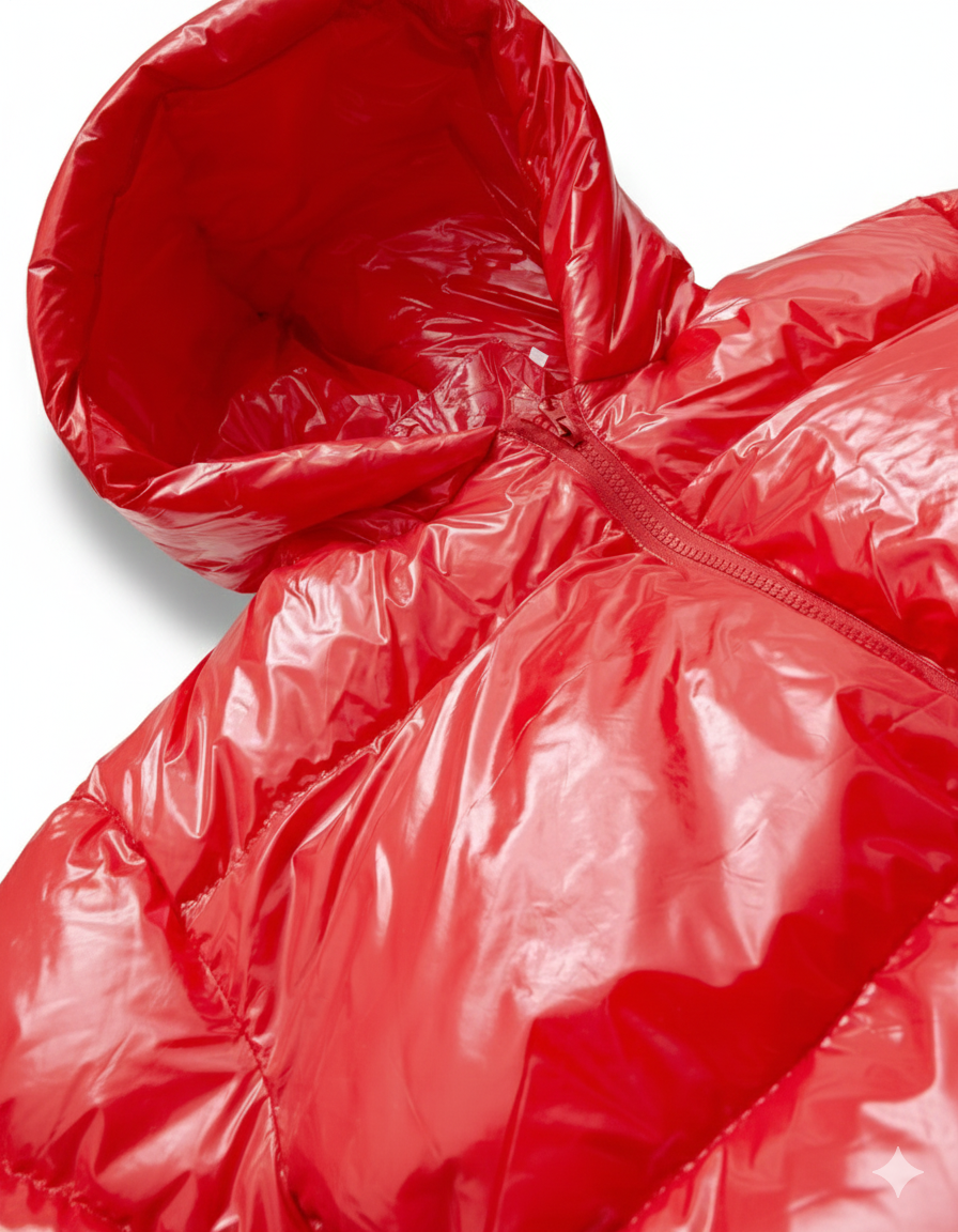 Women Hooded Cropped Puffer Jackets Fabric Long Sleeve Winter Womenswear Coats Comfortable Everyday - Image 4