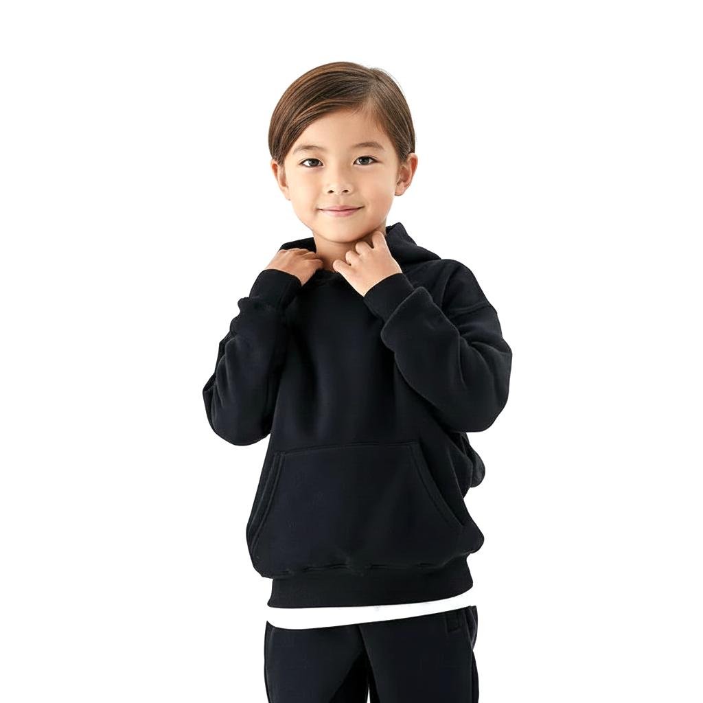 High Level HL - Kids' Cozy Comfy Sweatsuit Hoodies and Sweatpants for Winter Warm Heavyweight in Black, Lavender, Pink, Baby Blue, Yellow, Heather Grey, Coral Orange, Army Green, Tan Khaki - Image 11