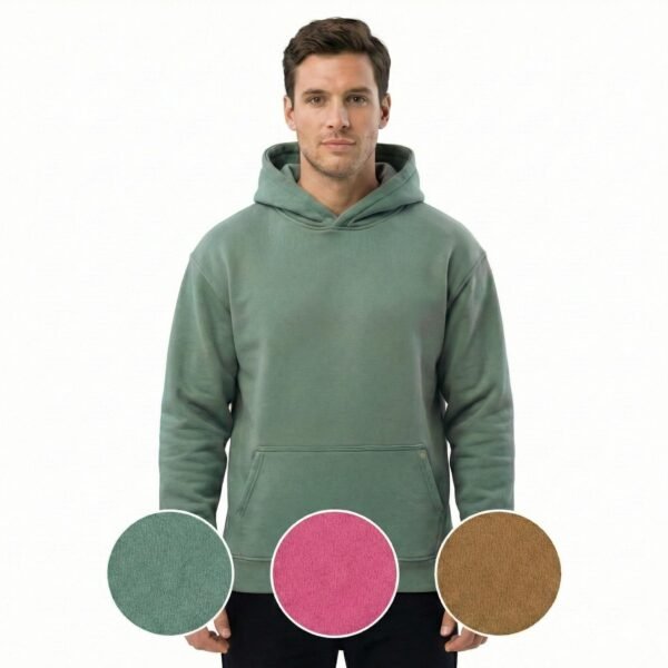 High Level HL Hoodies - Stonewashed Comfort in Caramel, Pink & Sage Casual Cotton streetwear father day summer outfits essential hoodie that Fabric Menswear